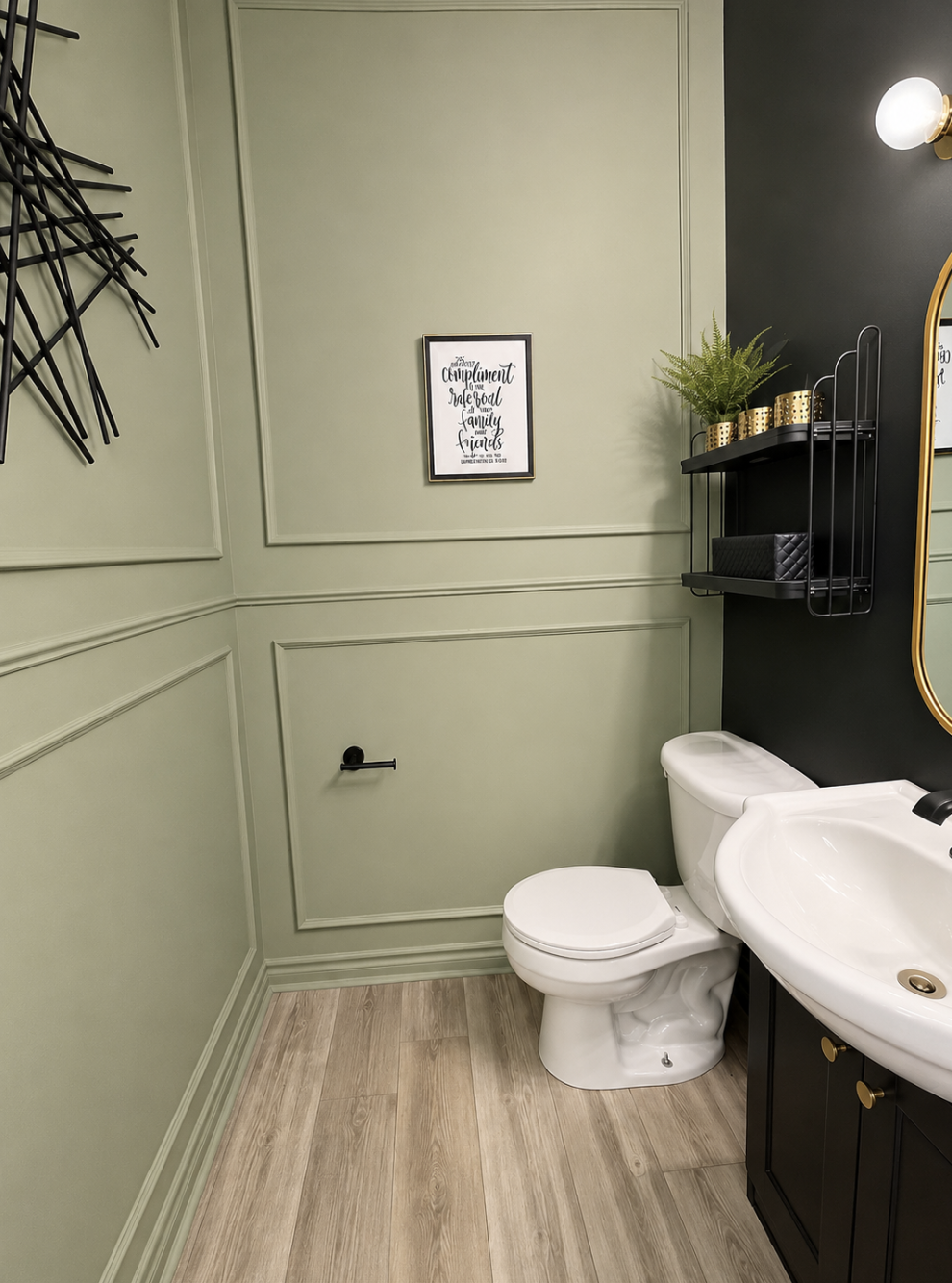 Sage Powder Room